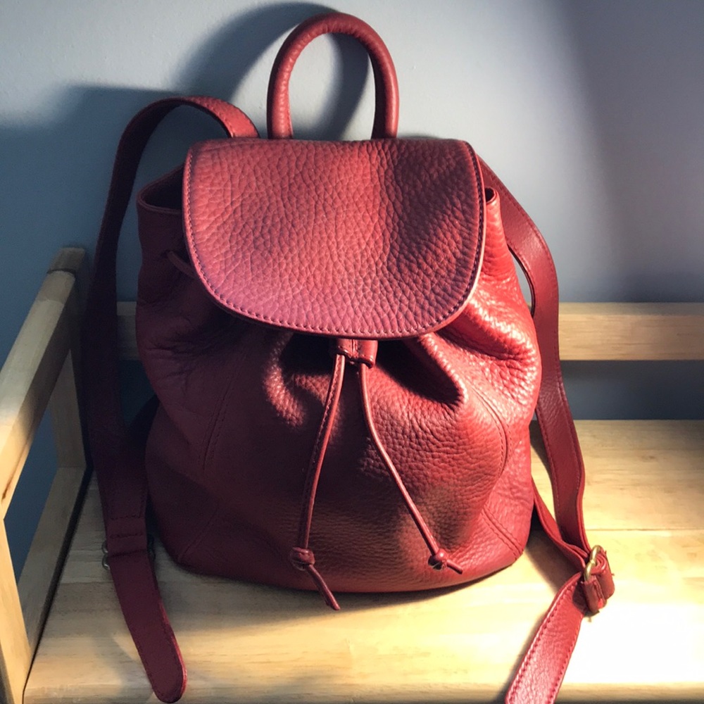 Vintage Coach all leather backpack